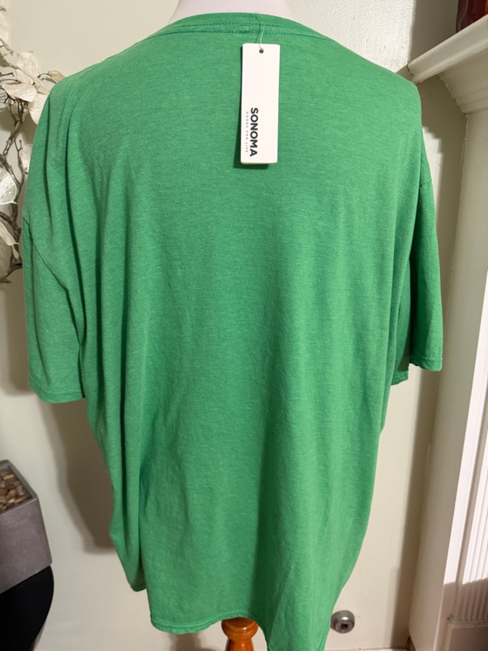 Sonoma Green Tee with White Shamrock Graphic - Picture 4 of 4